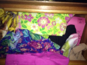 Evelyn's head scarves