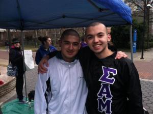 Chris and X head shave