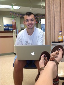 xavier and funky feet